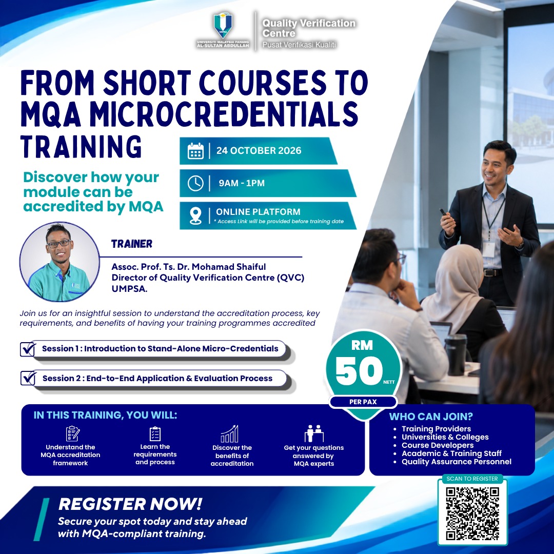 Back by Demand — Our Next MQA Micro-Credentials Session Is Here!